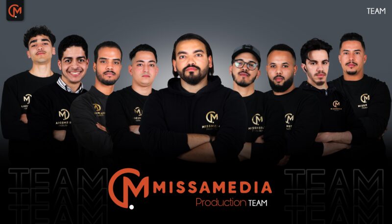 MISSAMEDIA Production team gathered together, multi-disciplinary creative team of videographers, photographers, and digital marketers